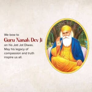 Guru Nanak Dev Punyatithi banner