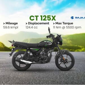 Bajaj Two Wheeler promotional post