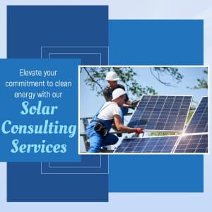 Solar Consultant marketing poster
