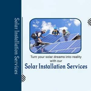 Solar Installation Service marketing poster