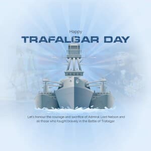 Trafalgar Day - UK illustration