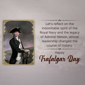 Trafalgar Day - UK graphic