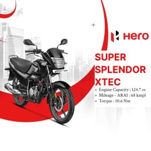 Hero Two Wheeler business template