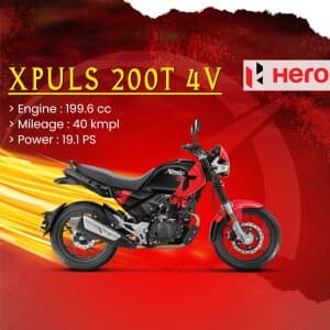 Hero Two Wheeler marketing poster