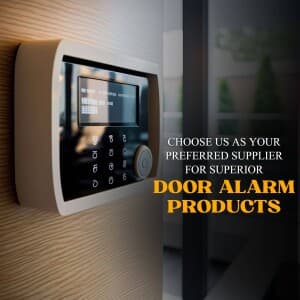 Door Alarm System marketing poster