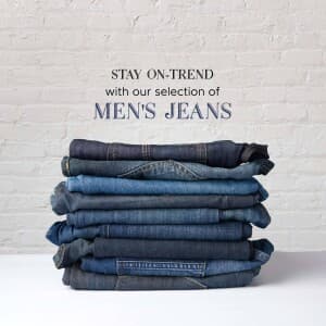 Men Jeans marketing post