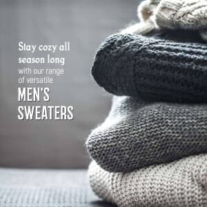 Men Sweaters marketing post