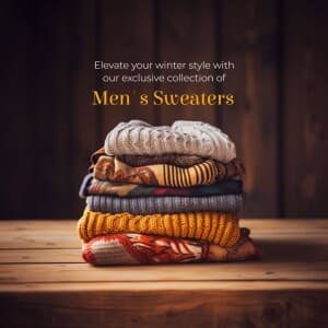 Men Sweaters marketing poster