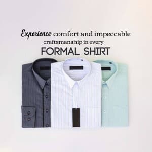 Men Formal Shirts marketing post