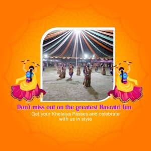 Navratri Special Instagram flyer