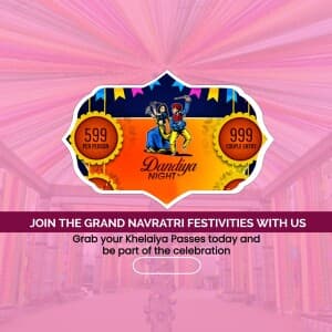 Navratri Event Organizer Instagram banner
