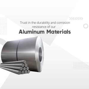 Aluminium promotional template