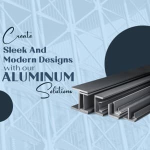 Aluminium promotional poster