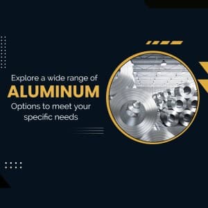 Aluminium promotional post