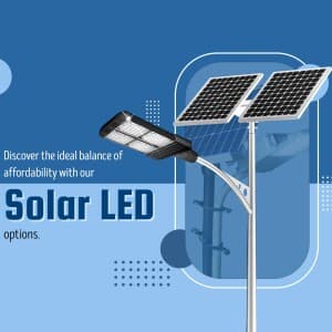 Solar LED lights post