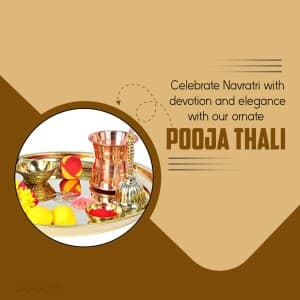 Navratri Pooja Thali Instagram banner