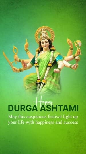 Durga Ashtami Insta Story flyer