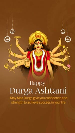 Durga Ashtami Insta Story template