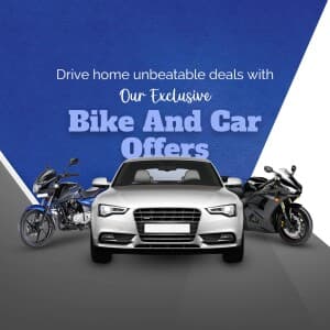 Bike/Car offers business flyer
