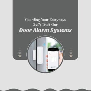 Door Alarm System business flyer