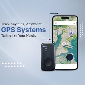 GPS  Tracking System promotional template