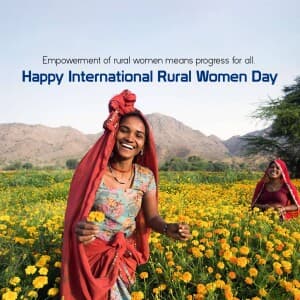 Day of Rural Women poster