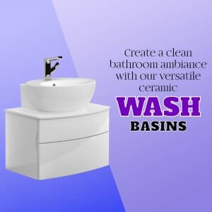wash basin promotional template
