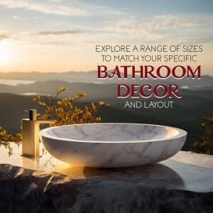 wash basin promotional poster