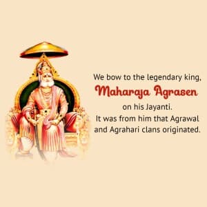 Agrasen Jayanti post