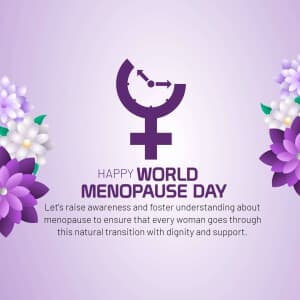 World Menopause Day - UK flyer