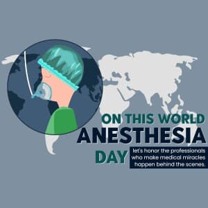 World Anesthesia Day poster