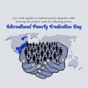 Day for the Eradication of Poverty event poster