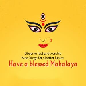 Mahalaya event poster