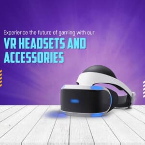 Virtual reality and augmented reality devices flyer