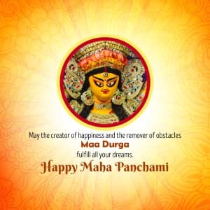 Maha Panchami flyer