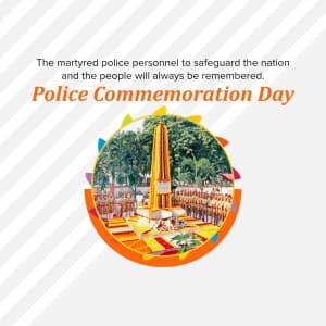 Police Commemoration Day event poster