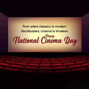 Happy National Cinema Day flyer