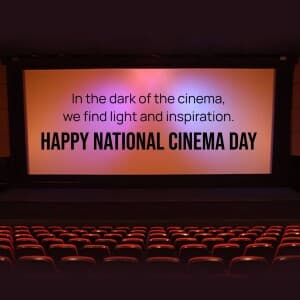 Happy National Cinema Day graphic