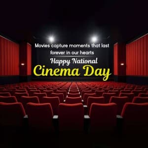 Happy National Cinema Day event poster