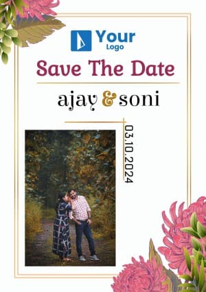 Save The Date (A4) custom template