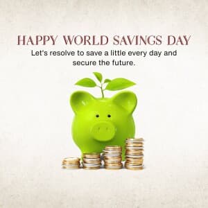 World Savings Day flyer