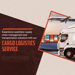 Cargo Logistics marketing poster