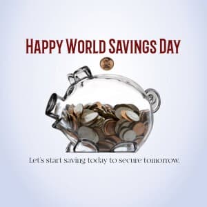 World Savings Day poster