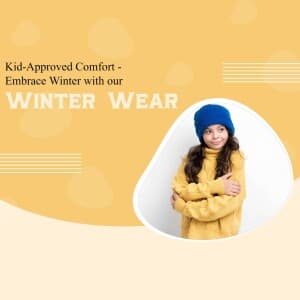 Winter Wear marketing poster