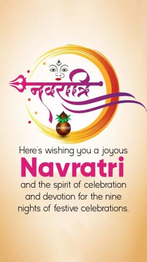 Navratri Insta Story event poster