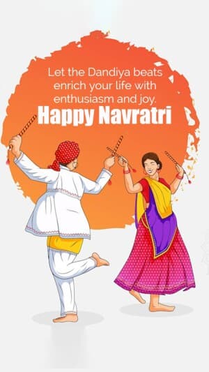 Navratri Insta Story banner