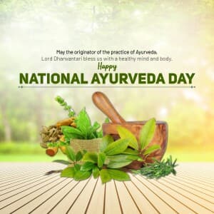 National Ayurveda Day poster Maker