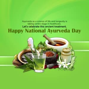 National Ayurveda Day Facebook Poster