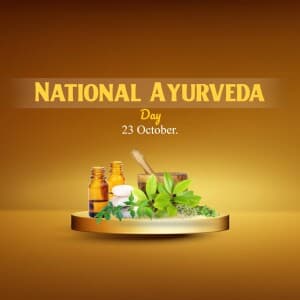 National Ayurveda Day creative image