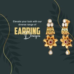 Earrings business template